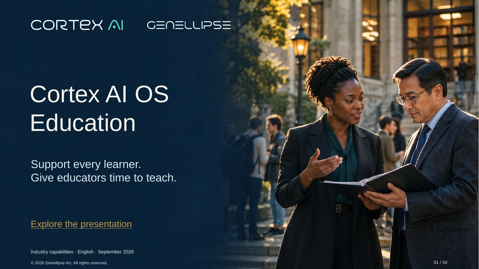 Education presentation cover
