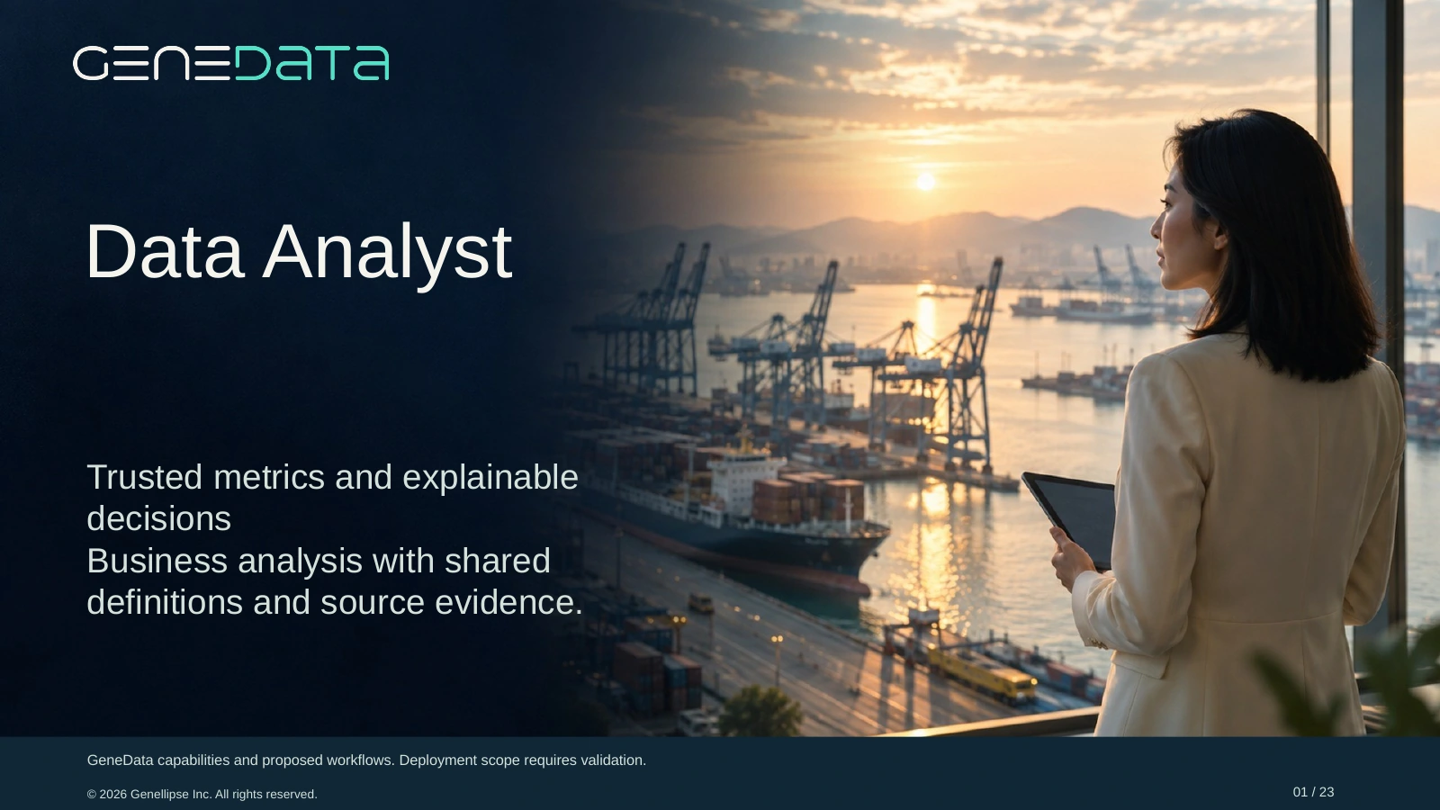 Data Analyst presentation cover