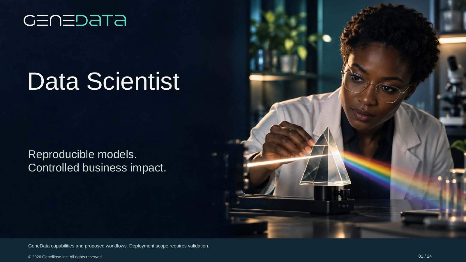 Data Scientist presentation cover