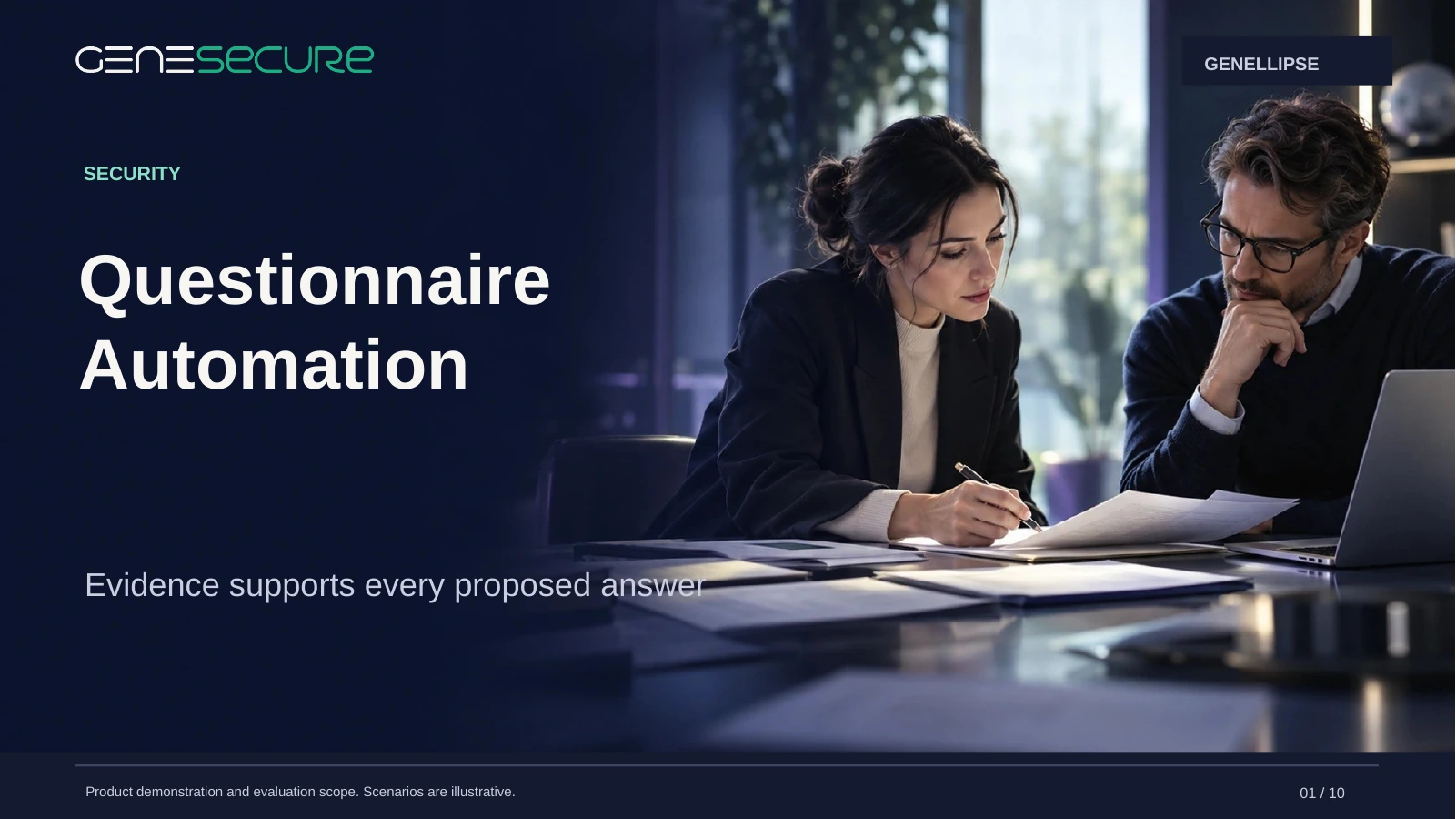 Questionnaire Automation presentation cover